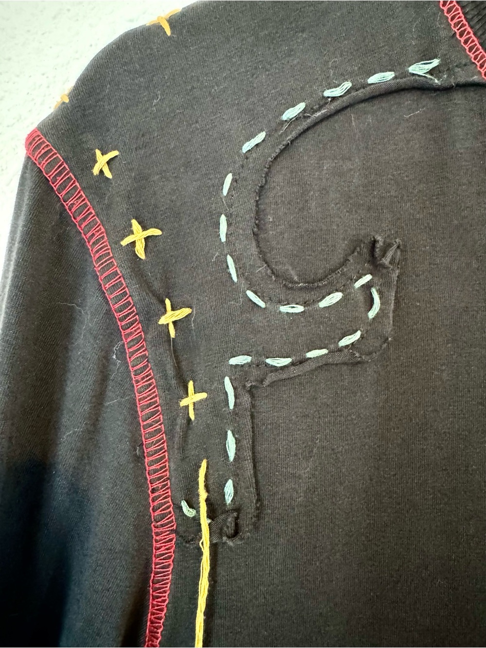 Double D Ranch Embroidered Super Chief Long Sleeve Tee - Picture 5 of 7